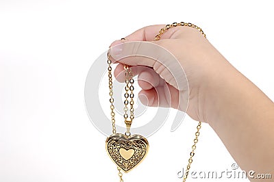 Heart Charm Stock Photo