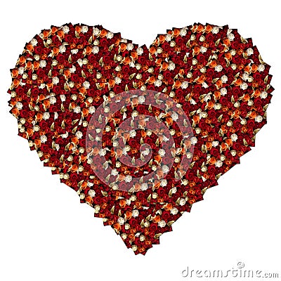 Heart collage Stock Photo
