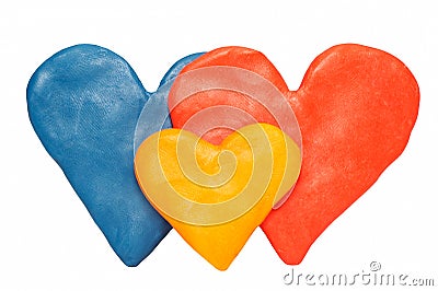 Heart color family Stock Photo