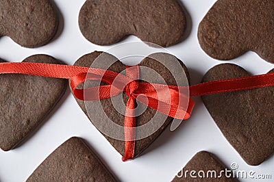 Heart cookies Stock Photo