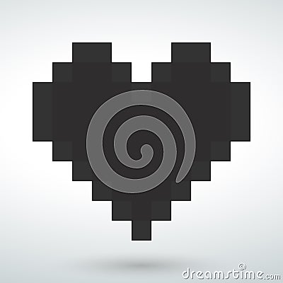 heart design icon isolated vector on a white backround Stock Photo