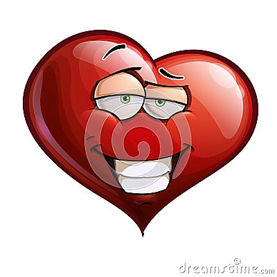 Heart Faces - Smug Stock Photo