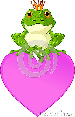 Heart Frog Vector Illustration