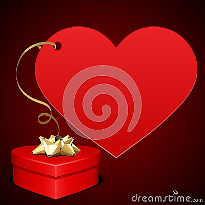 Heart gift present Stock Photo