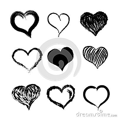 Heart hand drawn Vector Illustration