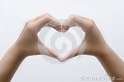 Heart with hands Stock Photo