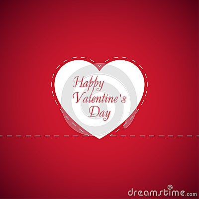 Heart. Happy Valentine`s Day. Vector Illustration Stock Photo