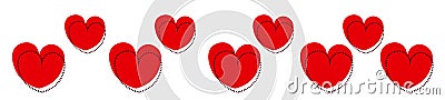 Heart heading Vector Illustration