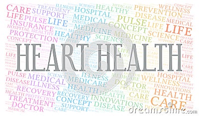 Heart Health word cloud Stock Photo