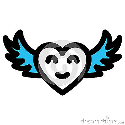 Heart, heart badge fill vector icon which can easily modify or edit Vector Illustration