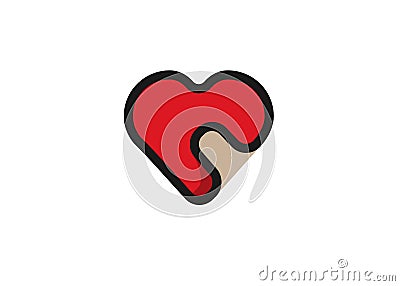 Heart icon. Simple heart, love logo Vector Illustration