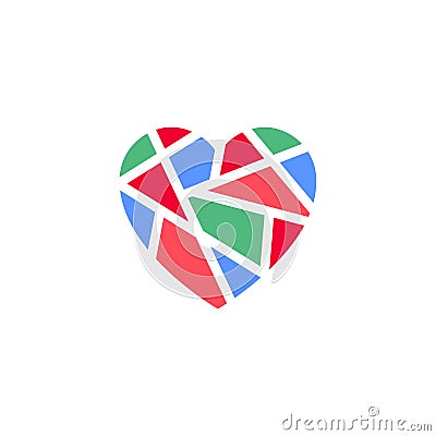 Valentines day symbol, holiday icon Vector Illustration