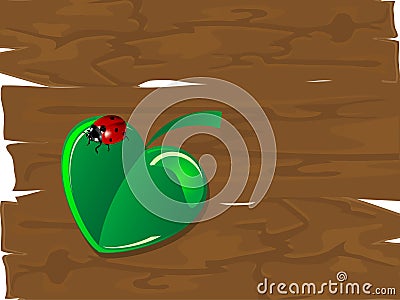 Heart leaf Vector Illustration