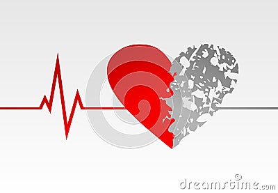 Heart life Vector Illustration