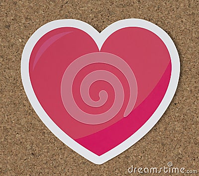 Heart like love romance icon Stock Photo