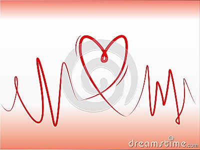 Heart line concept Stock Photo