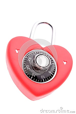 Heart lock Stock Photo