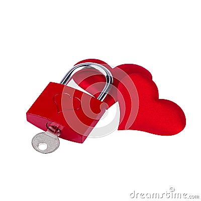 Heart lock Stock Photo