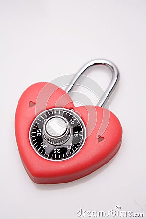 Heart lock Stock Photo