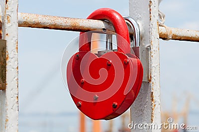 Heart Lock Stock Photo