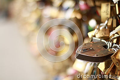 Heart lock Stock Photo