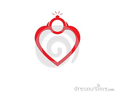 Heart Logo design vector template Vector Illustration