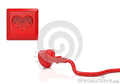 Heart love creative concept Stock Photo