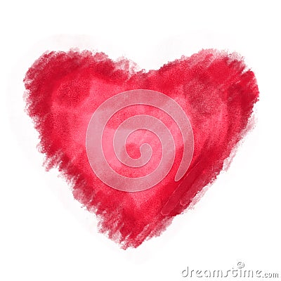 Heart love watercolor paint Stock Photo