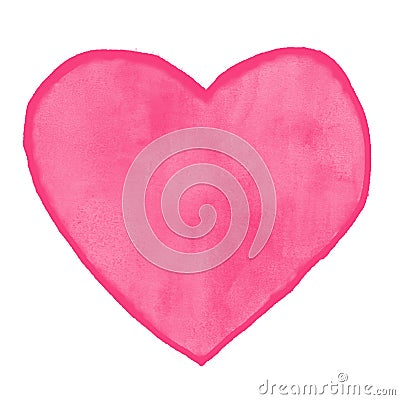 Heart love watercolor paint Stock Photo