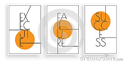 Execute Failure Success, vector Vector Illustration