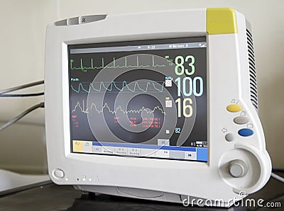 Heart monitor Stock Photo