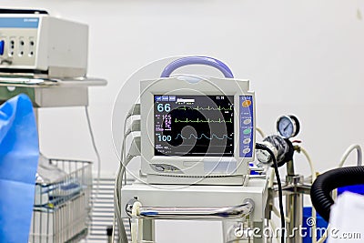 Heart monitor Stock Photo