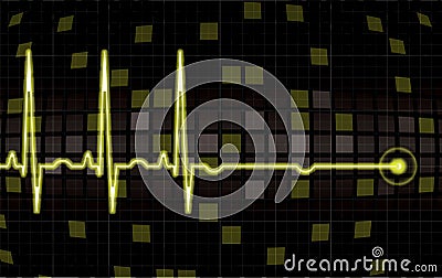 Heart monitor screen Vector Illustration