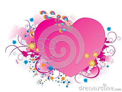 Heart noticeboard Vector Illustration