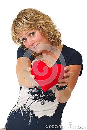 Heart offer Stock Photo