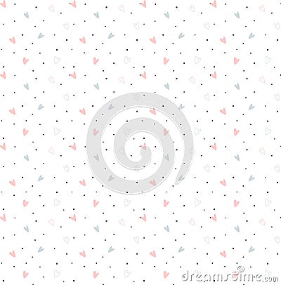 Heart pattern background Vector Illustration