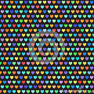 Heart pattern. Vector seamless background Vector Illustration