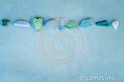 Heart pebbles decoration Stock Photo