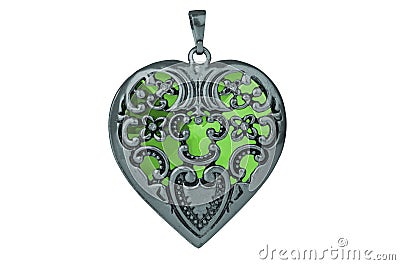 Heart pendent Stock Photo