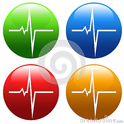 Heart pulse Stock Photo