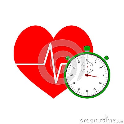 Heart pulse icon Vector Illustration