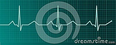 Heart pulse monitor Vector Illustration