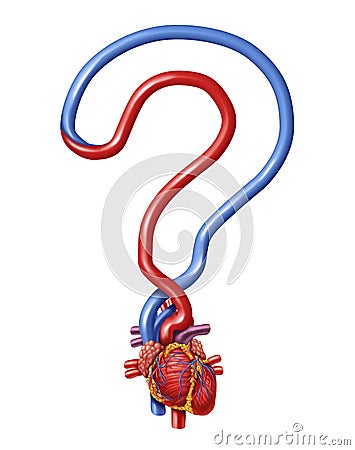 Heart Questions Stock Photo