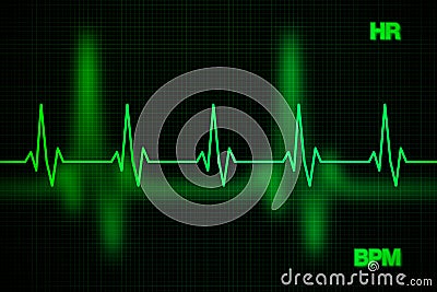 Heart Rate Graph Background Stock Photo