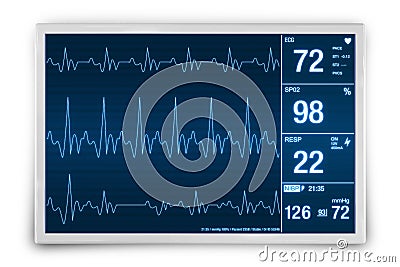 Heart Rate Monitoring Device Stock Photo