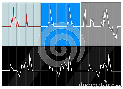 Heart Rate Vector Illustration