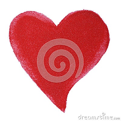 Heart of the red sand Stock Photo