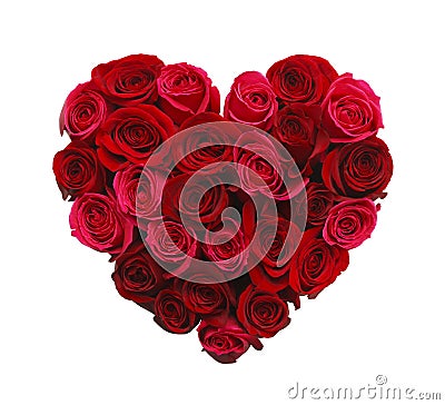 Heart of Roses Stock Photo