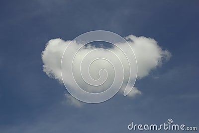 Heart shape cloud Stock Photo