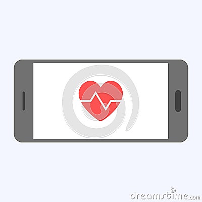 Heart shape symbol design, protection health Vector Illustration